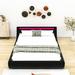 Wrought Studio™ Didmantas Queen Size Platform Bed w/ a Hydraulic Storage System Wood & /Upholstered/Metal | 26 H x 65 W x 88 D in | Wayfair