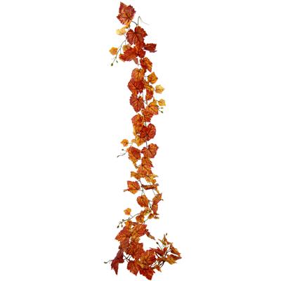 Kunstranke I.GE.A. "Weinblatt", gelb (gelb, orange), B:16cm H:180cm L:8cm, Obermaterial: 95% Polyester, 5% Kunststoff, Kunstpflanzen, Künstliche Weinranke, Wanddekoration Image