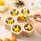 Montessori en bois bébé abeille tri jouets nid d'abeille tri sensoriel jouets pour enfants éducatif