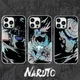 Coques NarAAAnime Laser Bling pour iPhone bouton en métal cadeau de coque de téléphone Kakashi