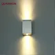 Spot lumineux carré en aluminium de 2W au design moderne luminaire décoratif d'intérieur idéal