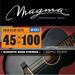 Magma Acoustic Bass Strings Medium Light - Bronze 85/15 Round Wound - Long Scale 34 Set .045 - .100 (BA160G)