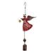XIUH Metal Angel Wind Chime Hanging Decoration Ornament Bells Wing Angel Bell Decorative Hanging Bells Gifts For Home Garden Decoration Crafts Red C