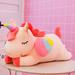 IMISSILLEB Plush Unicorn Stuffed Animal Cute Unicorn Toys Pillows with Rainbow Wings Gift for Girls Pink/White/Yellow/Green