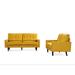 Corrigan Studio® Kataleena 2 Piece Faux Leather Living Room Set Faux Leather | 33.5 H x 69.3 W x 31.5 D in | Wayfair Living Room Sets