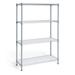 Caphaus 4-tier Nsf Adjustable Height Wire Shelving W/Liner, Silver Grey Wire/Metal/Steel in Gray | 54 H x 36 W x 14 D in | Wayfair RWW-CH36144L-SV