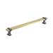 Amerock 8 13/16" Center Bar Pull Metal in Gray/Yellow | 9.94 H x 0.69 W x 1.06 D in | Wayfair BP36684BGLBCR