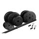 55 lb. Weight Set with 54-inch Bar Clips and Weight Plates