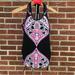 Athleta Tops | Athleta Racer Back Tank Top Built In Bra Pink Purple Floral Size Small | Color: Pink/Purple | Size: S