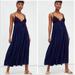 Free People Dresses | Free People Halter Style Maxi Dress With Embroidery. Nwt | Color: Blue/Pink | Size: S