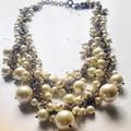 J. Crew Jewelry | Jcrew Faux Pearl Statement Necklace | Color: Gold/White | Size: Os