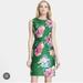Kate Spade Dresses | Kate Spade Floral Shift Dress Euc | Color: Green/Pink | Size: 2