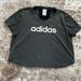 Adidas Tops | New Without Tags Women’s Adidas Crop Top Work Out Top Size Medium | Color: Black/Gray | Size: M