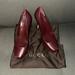 Gucci Shoes | Gucci Burgundy Pumps Size 38 With Duster Bag And Box | Color: Red | Size: 8