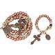 Nazareth Store Paracord Rosaries Set Alloy Beads Rugged Rosary Necklace and One Decade Rosary Strong and Heavy Corded with St.Michael, Zinc, No Gemstone