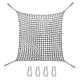 Kids Playground Net, Double Polyester Climbing Net Balcony Protective Net Swingset Rope Cargo Net, Anti-Fall Safety Net Stair Nets Pets Railings Fence Net Garden Swing for Treehouse Backyard (2 * 3m)