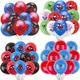 Ballons Spiderolk en latex pour enfants fournitures de fête smiley hero araignée décor de fête