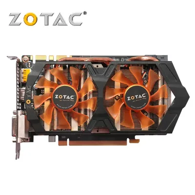 ZOTAC-Carte vidéo pour nVIDIA GeForce GTX 100% 2 Go GPU 192 bits GDDR5 GTXconved 2GD5 GK106