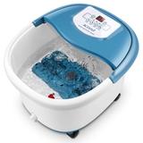 DreamDwell Home Collapsible Foot Bath Spa Massager W/Heat, ime&Temp Setting,6 Massage Roller, Bubbles, Remote Control in Blue | Wayfair