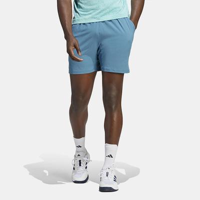 adidas Gameset Ergo 7" Short 2023 Men's Tennis Apparel Preloved Blue