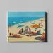 Dovecove Day at Sea Vintage Beeach Multicolor - Wrapped Canvas Graphic Art Metal | 30 H x 40 W x 3 D in | Wayfair 2FC355D1F77046EAB43D81F0FAA179FB