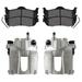 AutoShack Rear Brake Calipers and Ceramic Pads Kit Driver and Passenger Side Replacement for 2004 Nissan Pathfinder Armada 2004-2015 Titan 2005-2015 Armada 2004-2010 INFINITI QX56 V8 4WD RWD BCPKG0918