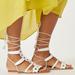 Anthropologie Shoes | Anthropologie Gladiator Sandals (Nwot) Sz 10.5 | Color: White | Size: 10.5