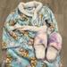 Disney Pajamas | Girls Size 8 Elsa Frozen Robe And Slippers. | Color: Blue | Size: 8g