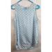 Michael Kors Tops | Michael Michael Kors Blue White Printed Sleeveless Zip Back Top Small | Color: Blue/White | Size: S