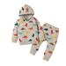 Babies for Babies 12 Month Girl Clothes Toddler Baby Girls Boys Clothes Set Dinosaur Printed Hoodie Long Sleeve Sweatshirt Tops Pants Outfits Preemie Baby Girl