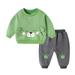 Clothes Crop Baby Girl Blanket Large Children Kids Toddler Baby Boys Girls Long Sleeve Cute Cartoon Animals Sweatshirt Pullover Tops Cotton Trousers Pants Outfit Set 2PCS Long Sleeve Short Set