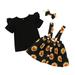 Staff for Baby Girl Girls Size 7 Outfits Toddler Tops OutfitsShort Sleeve O Neck TopsDaily3PCS Outfits Girls Hoodie Outfit