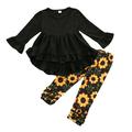 Girls Outfits Size 8 Kids Clothes Tops Kids Toddler Baby Children Girls Autumn Print Round Collar Cotton Long Sleeve Long Pants Tops Set Outfits Clothes Boy Monogram Blanket