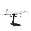 Lose Fun Park 1:200 Scale British Airways Concorde Model Airplane G-BOAG Alloy Diecast Airplane Model Plane Kits for Adults Collection and Gift