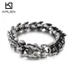 Kalen – Bracelet en forme de loup Viking pour hommes bijoux Punk chaîne en acier inoxydable 316L