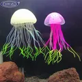 Méduse en silicone pour décoration d'aquarium faux poisson simulation Shoous décoration