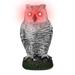 Loon Peak® Fake Owl w/ Flashing Eyes Garden Statue Resin/Plastic in Gray | 11.316 H x 5.84 W x 5.676 D in | Wayfair