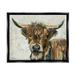 Stupell Industries Highland Cattle Cow Collage Portrait Graphic Art Jet Black Floating Framed Canvas Print Wall Art Design by Traci Anderson
