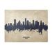 Michael Tompsett Houston Texas Skyline Concrete Canvas Art