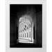 Highsmith Carol 25x32 White Modern Wood Framed Museum Art Print Titled - Arched architectural detail in the Federal Triangle located in Washington D.C. - Black and White Va