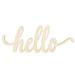 Nuolux Wood Sign Decor Letters Hello Welcome Woodenwreath Wall Plaque Words Crafts Cursive Signs Home