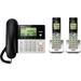VTech CS6949-2 DECT 6.0 Expandable Cordless Phone with Answering System and Caller ID 2 Handsets Silver/Black