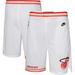 Youth Nike White Miami Heat Hardwood Classics Swingman Shorts