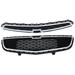 G-Plus Front Bumper Upper+Lower Grille Grill Fit for 2016-2018 Chevy Cruze Honeycomb Mesh ABS Grill Assembly Chrome