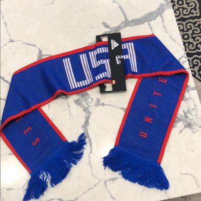 Adidas Accessories | Adidas Usa Soccer Scarf! Nwt | Color: Blue/Red | Size: Os