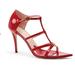 Gucci Shoes | Gucci Red Patent Leather High Heel Gg Logo Sandals 38.5 | Color: Red | Size: 8.5