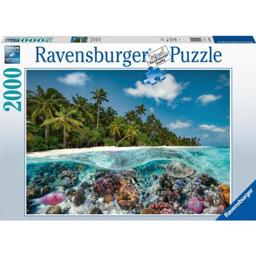 Ravensburger Puzzle 17441 Ein Tauchgang auf den Malediven - 2000 Teile Puzzle Erwachsene und Kinder ab 14 Jahren Erwachsene