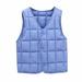 Baby Warm Jacket Cotton Gilet Vest Baby Boys Girls Autumn Winter Warm Button Cardigan Vest Down Cotton Vest Fleece Outfits Sleeveless Lightweight Zipper Up Coat Snowsuit 2-8 Years