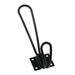 WEPRO Black Decorative Wall Mounted Rustic Coat Hooks Rack Double Vintage Organizer Hanging Wire Hook Clothes Hanger