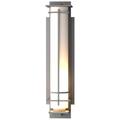 After Hours Coastal Burnished Steel Large Outdoor Sconce With Opal Glass